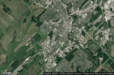 Vue aérienne de Joliette