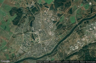 Vue aérienne de Jonava