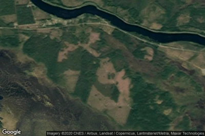 Vue aérienne de Pajala Kommun