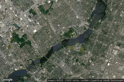 Vue aérienne de Laval-des-Rapides