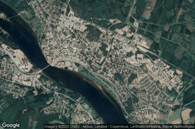 Vue aérienne de Kalix