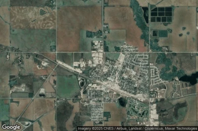 Vue aérienne de Melfort