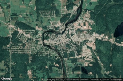 Vue aérienne de Mont-Laurier