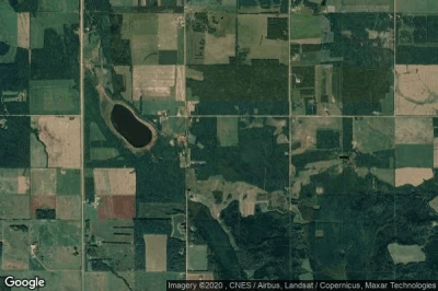 Vue aérienne de Moon Lake