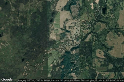 Vue aérienne de Mud River