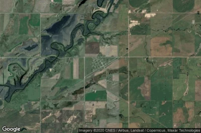 Vue aérienne de Napinka