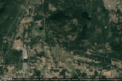 Vue aérienne de North Cowichan