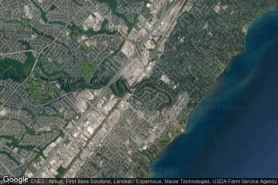 Vue aérienne de Oakville