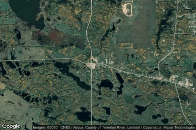 Vue aérienne de Onion Lake