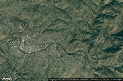 Vue aérienne de Zestaponi