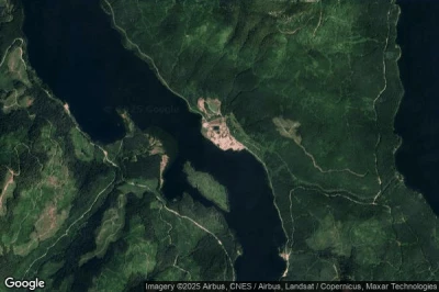 Vue aérienne de Port Alice