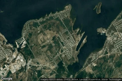 Vue aérienne de Port McNicoll