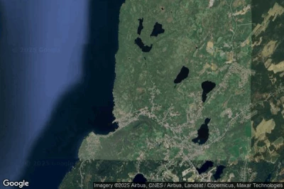 Vue aérienne de Portugal Cove