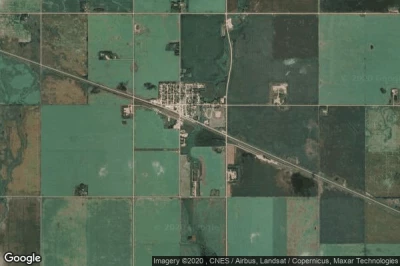 Vue aérienne de Quill Lake