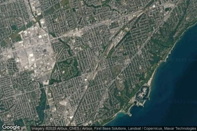 Vue aérienne de Scarborough Station