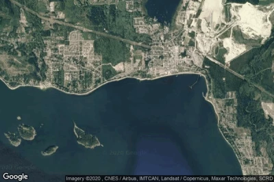Vue aérienne de Sechelt