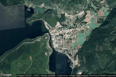 Vue aérienne de Sicamous