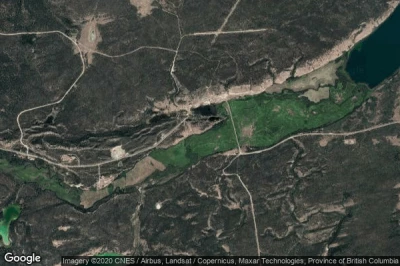 Vue aérienne de Tatla Lake