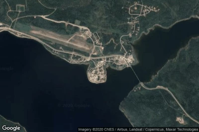 Vue aérienne de Teslin