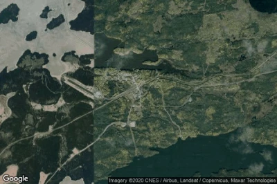 Vue aérienne de Thicket Portage