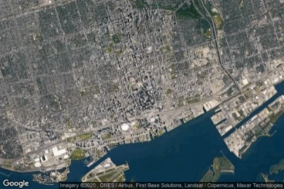 Vue aérienne de Downtown Toronto