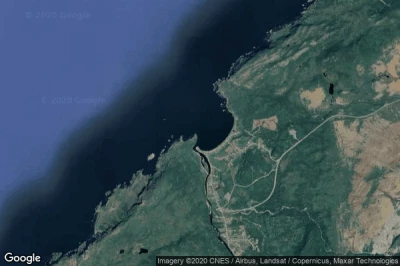 Vue aérienne de Trout River