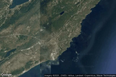 Vue aérienne de Upper Island Cove