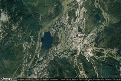 Vue aérienne de Whistler