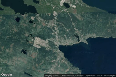 Vue aérienne de Witless Bay