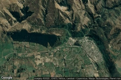 Vue aérienne de Arrowtown