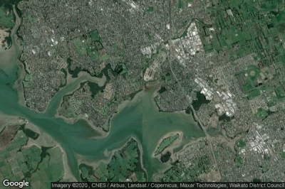 Vue aérienne de Takanini