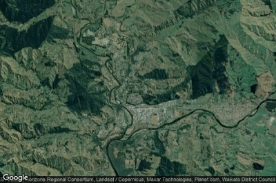 Vue aérienne de Taumarunui