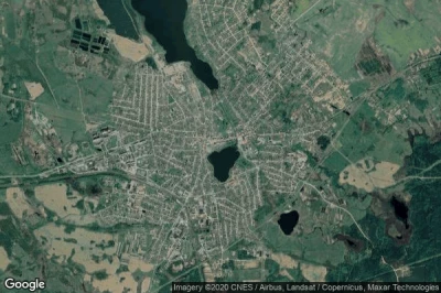 Vue aérienne de Hlybokaye