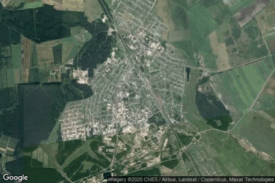 Vue aérienne de Hantsavichy