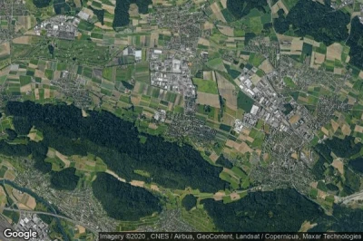 Vue aérienne de Daellikon