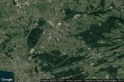 Vue aérienne de Rueti / Dorfzentrum, Suedl. Teil