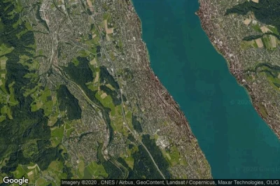 Vue aérienne de Thalwil / Nord