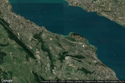 Vue aérienne de Au / Unter-Dorf