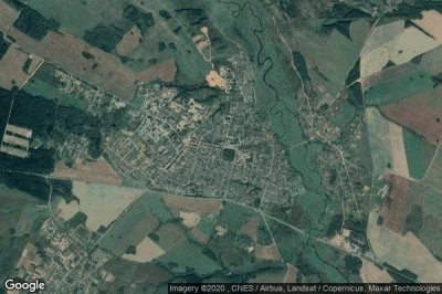 Vue aérienne de Chavusy