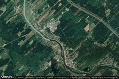 Vue aérienne de Beauceville