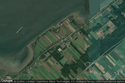 Vue aérienne de Berthier-Sur-Mer