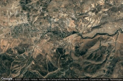 Vue aérienne de Fondón