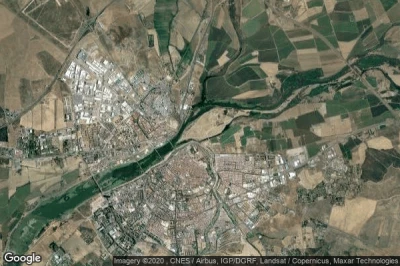 Vue aérienne de Badajoz