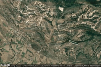 Vue aérienne de Valle de Losa
