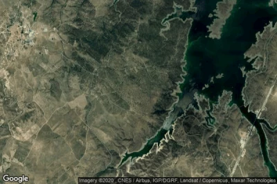 Vue aérienne de Garrovillas de Alconétar