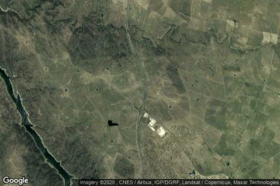 Vue aérienne de Santiago del Campo