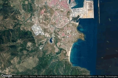Vue aérienne de Algeciras