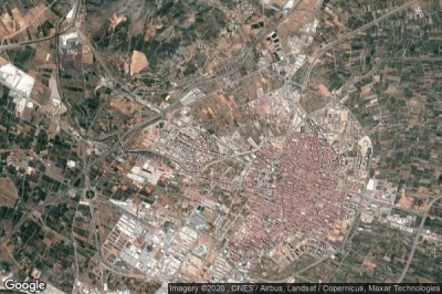 Vue aérienne de Castellón de la Plana/Castelló de la Plana