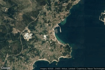 Vue aérienne de Pobra do Caramiñal