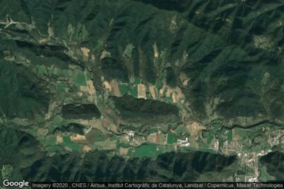 Vue aérienne de la Vall de Bianya